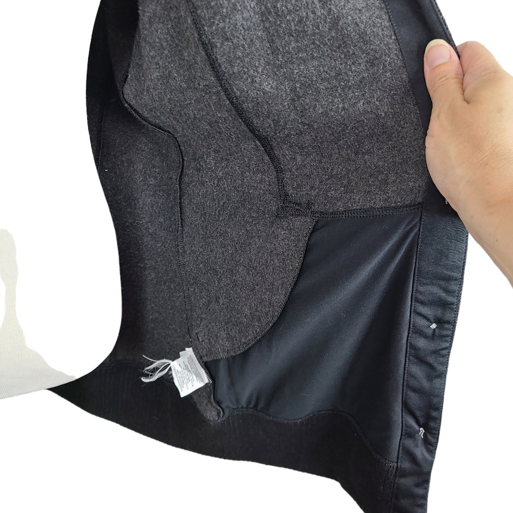 Mountain Hardwear wool blend black gray buttoned sweater cardigan Large - Picture 8 of 15